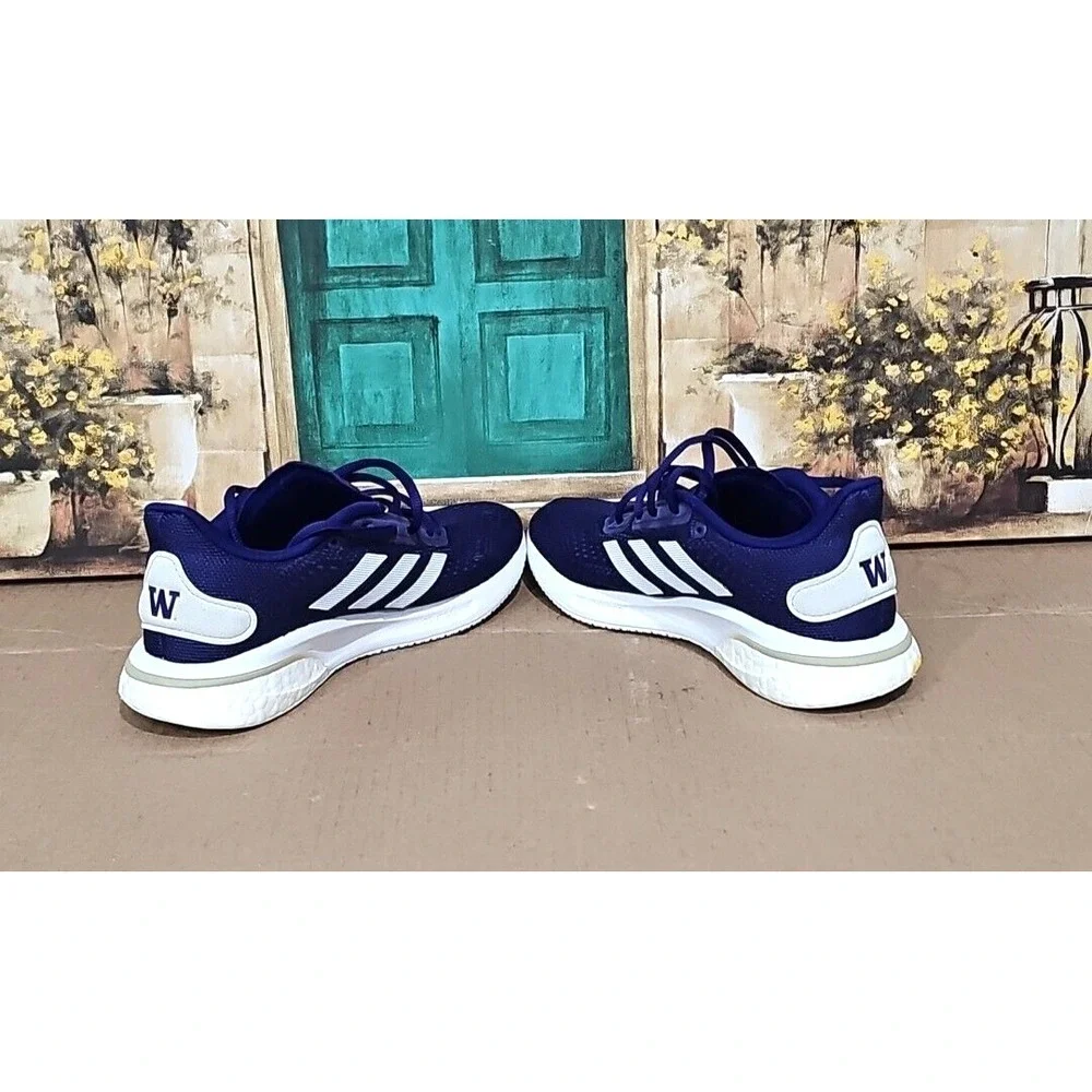Adidas Supernova‎ Washington Huskies Mens 5.5 Purple White Running Shoes H01292
